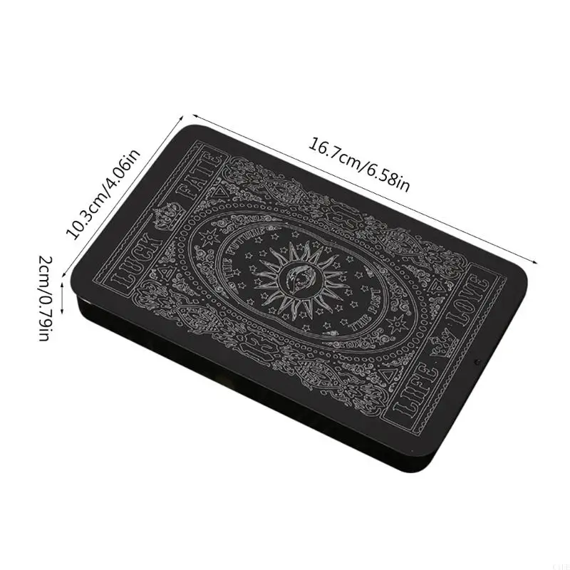 Cassetta per le carte da gioco C1Fe Box Money Candy Candy Case Business Tarot Storage Box