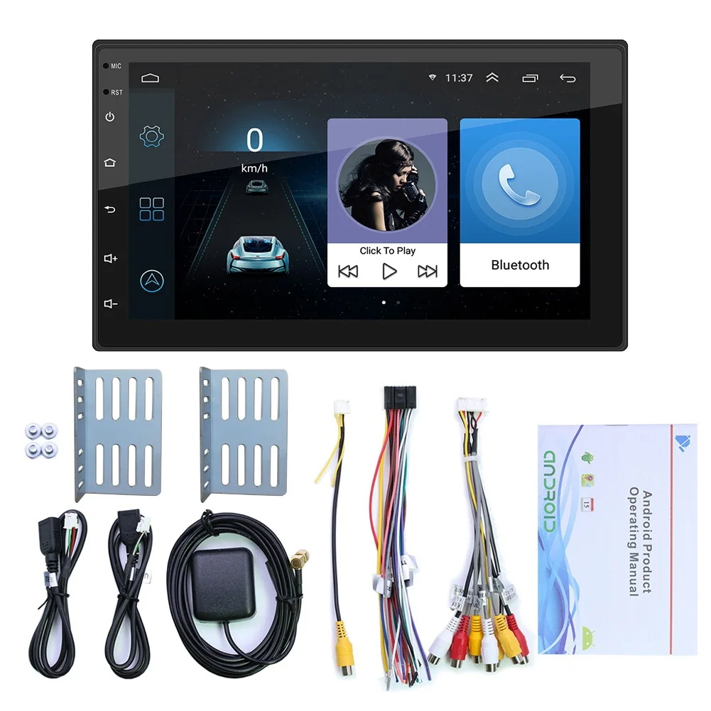 

2 Din Android 10.1 Car Radio Multimedia Video Player Double Stereo GPS Navigation Wifi Player 7 Inch