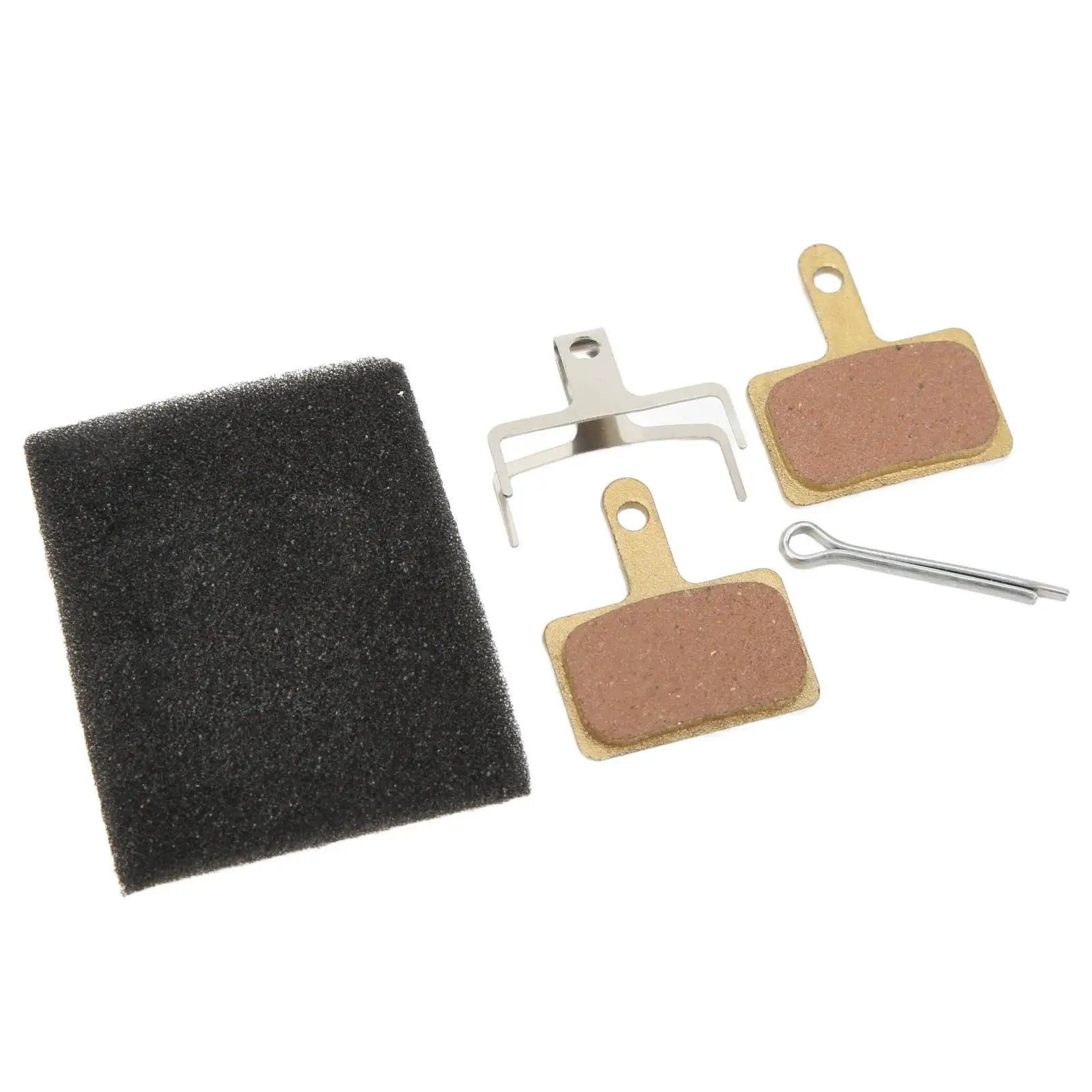 Mountain Bike Disc Brake Pads Semi Metallic Anti Wear Force Balanced 2 Pairs for Durable for riding Performance