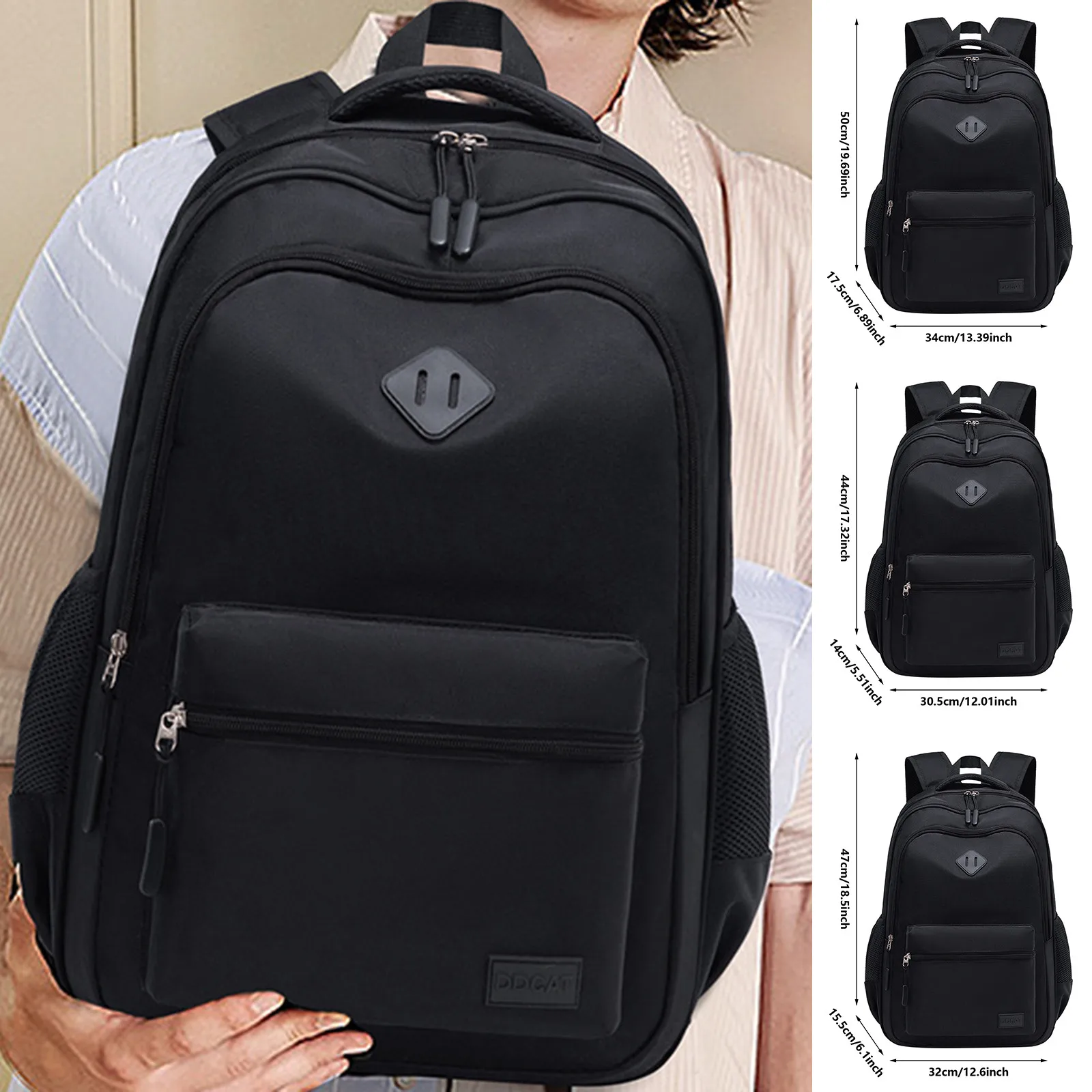 Versatile Backpack Large Capacity Waterproof Travel Bag Wear-resistant School Student Backpack Unisex zipper Teenage Backpack