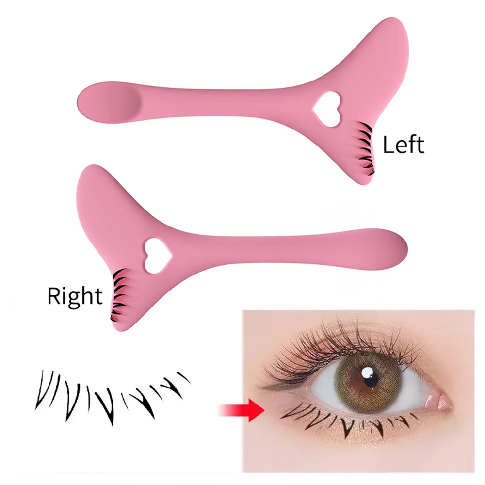 Multi-Functional Template Silicone Material Makeup Tool Eyeliner Pen Aid Marscara Drawing Lipstick Reusable Makeup Template Tool