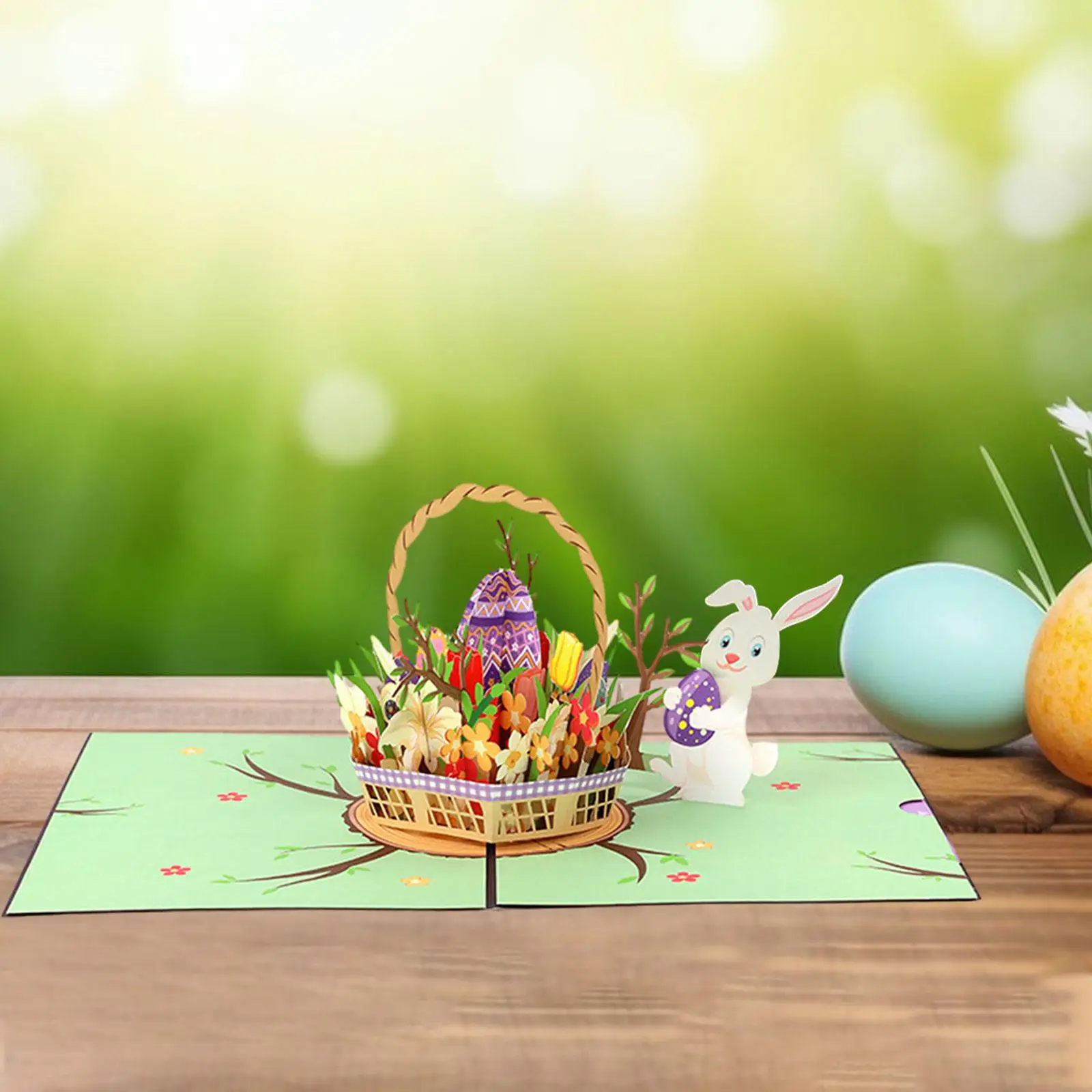 Biglietto d'auguri di Pasqua Biglietto di compleanno Biglietti popup di buona Pasqua per eventi pasquali