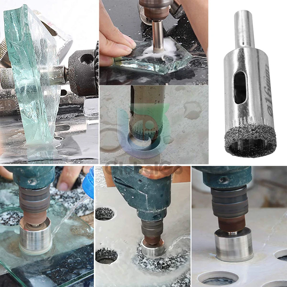 6-32mm Diamond Coated Center Drill Bits Marble Granite Vitrified Tile Hole Opener Diamond Drill Bit Hole Saw Tool