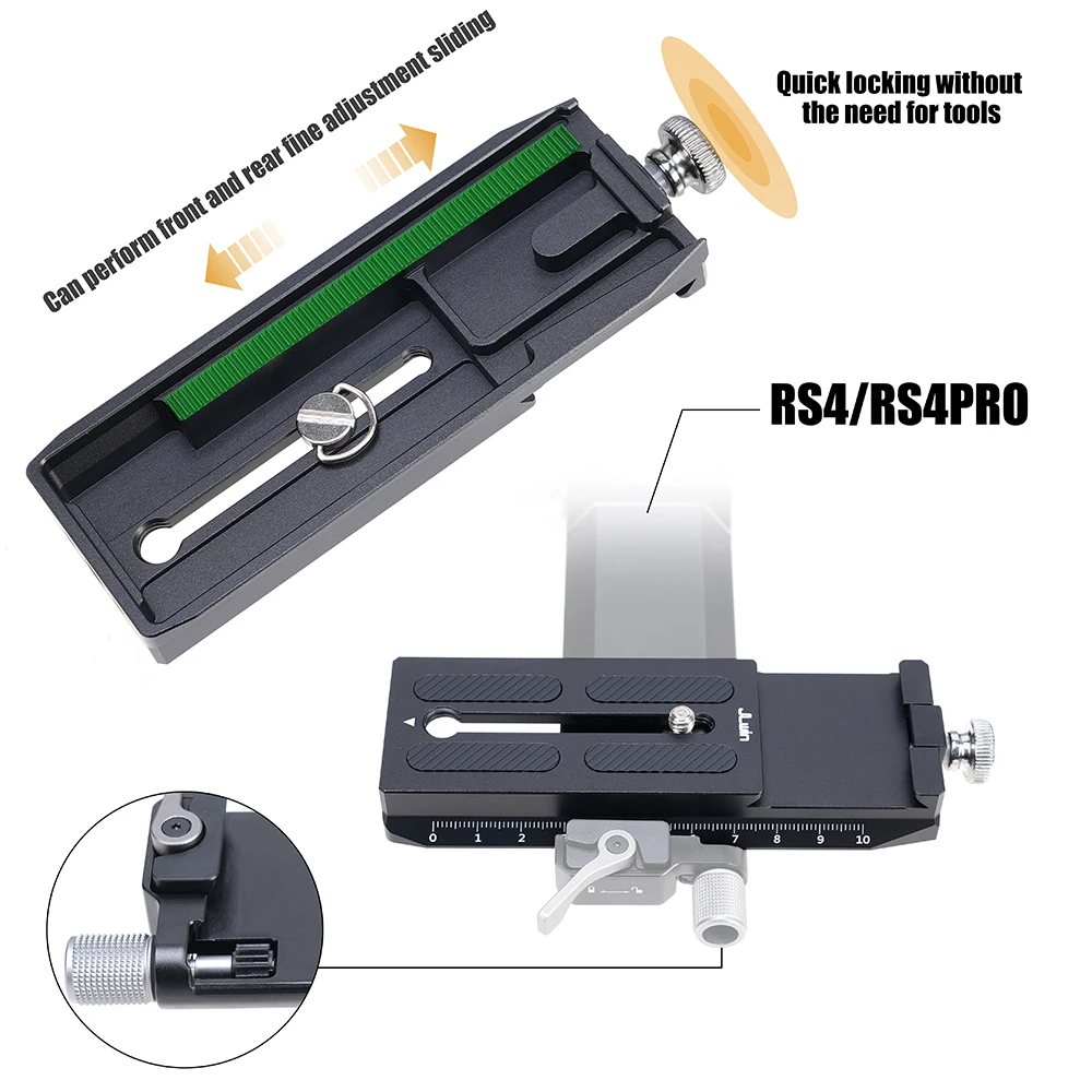 For DJI Ronin RS2/RSC2/3 RS3/RS3 PRO tabilizer quick mounting plate base is to Manfrotto Aka dismounting quick mounting base