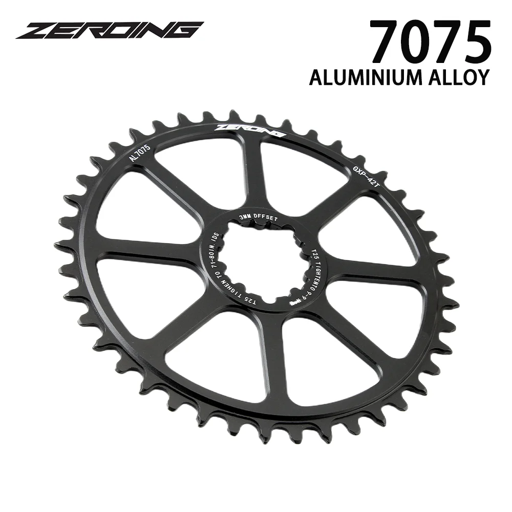 ZEROING Road Bike Tooth Disc 40 42 44 46 48 50T Folding Bicycle Sprocket Wheel Hollow Integrated Single Disc 10/11/12s Parts