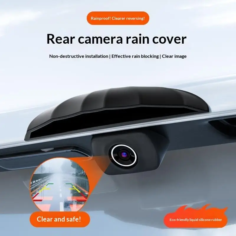 Car Reverse Camera Rain Cover Waterproof Multi-Functional Weather Protector 1Pcs Auto Accessory for All Seasons