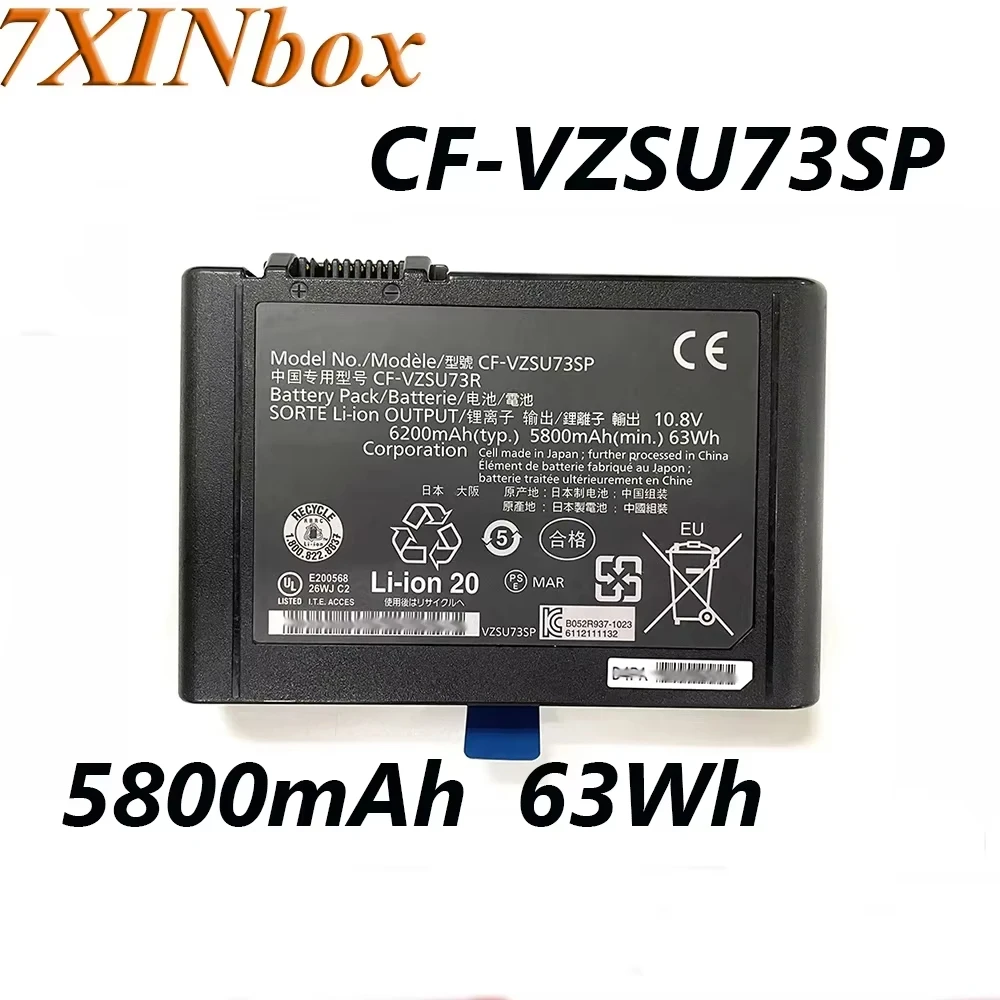 7XINbox CF-VZSU73SP CF-VZSU73U CF-VZSU73R 10.8V 63Wh Laptop Battery For Panasonic CF-D1 Toughbook CF-D1 CF-D1 Mk1 CF-D1GVDBYCA