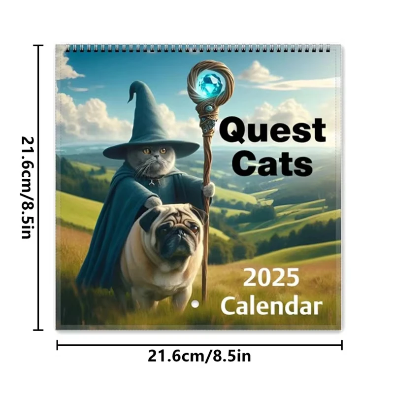 2025 Medieval Exploration Cat Calendar Weird Exploration Cat Calendar Interesting Cat Calendar Cat Plan 12 Month Calendar