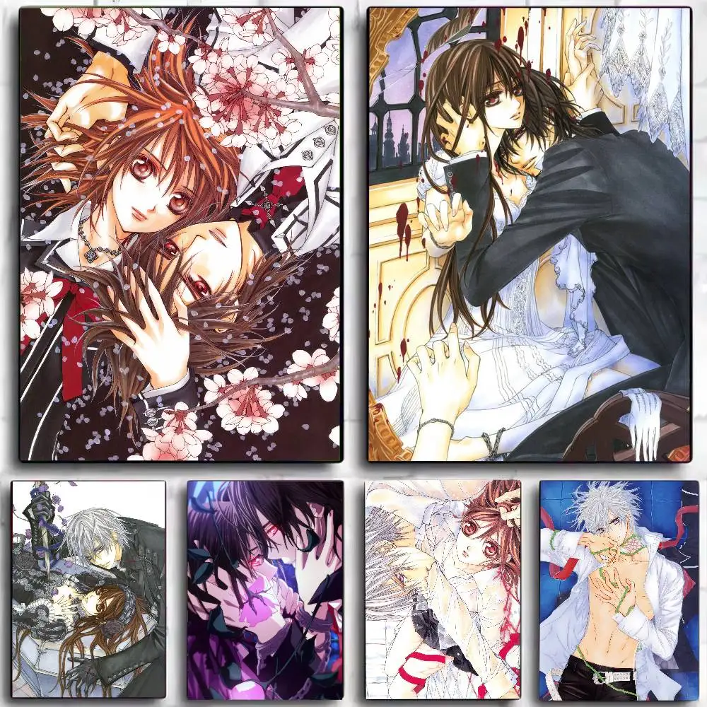 مصاص دماء نايت الكلاسيكية انمي ياباني ملصق ملصقات الفن جداريات حائطية ديكور لعبة غرفة ديكور الهدايا Kawaii HD اللوحة سيارات القط #2