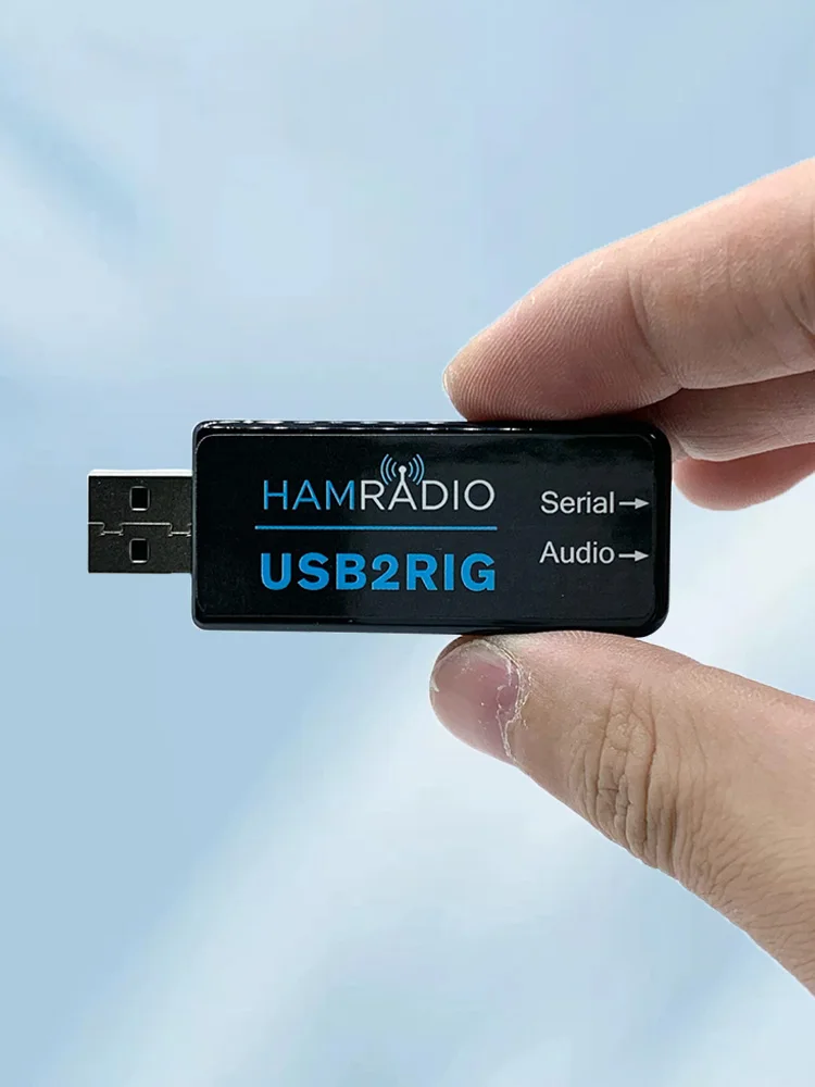 USB2RIG Radio USB Sound Card Connector TTL/232 Level USB Sound Adapter Radio Sound Adapter untuk Radio Bisnis KENWOOD YAESU ICOM