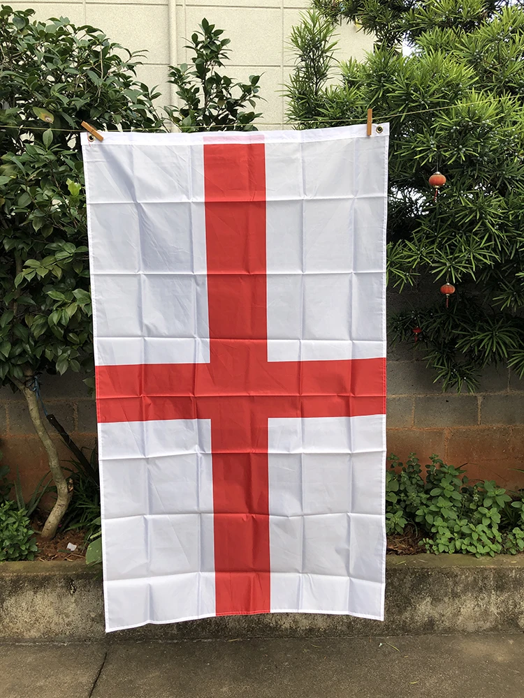 Z-ONE FLAG 3x5 ft Country England Flag 90X150cm polyester hanging flag Cross Of St George English National Banner Indoor Outdoor