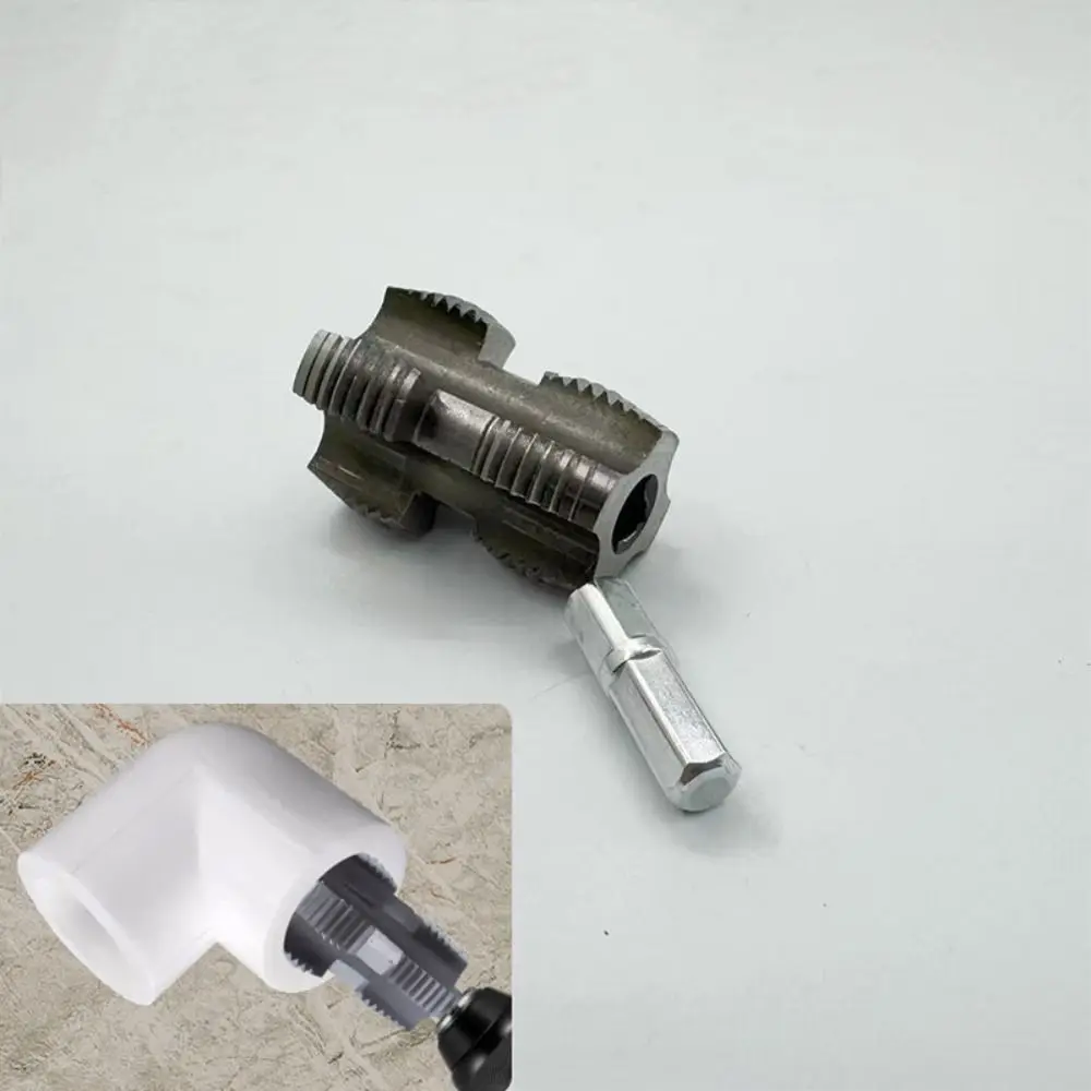 Hexagonal Pipe Expansion Adapter High Hardness Wear-resistant Electric Drill Adapter Threading Water Pipe Puncher