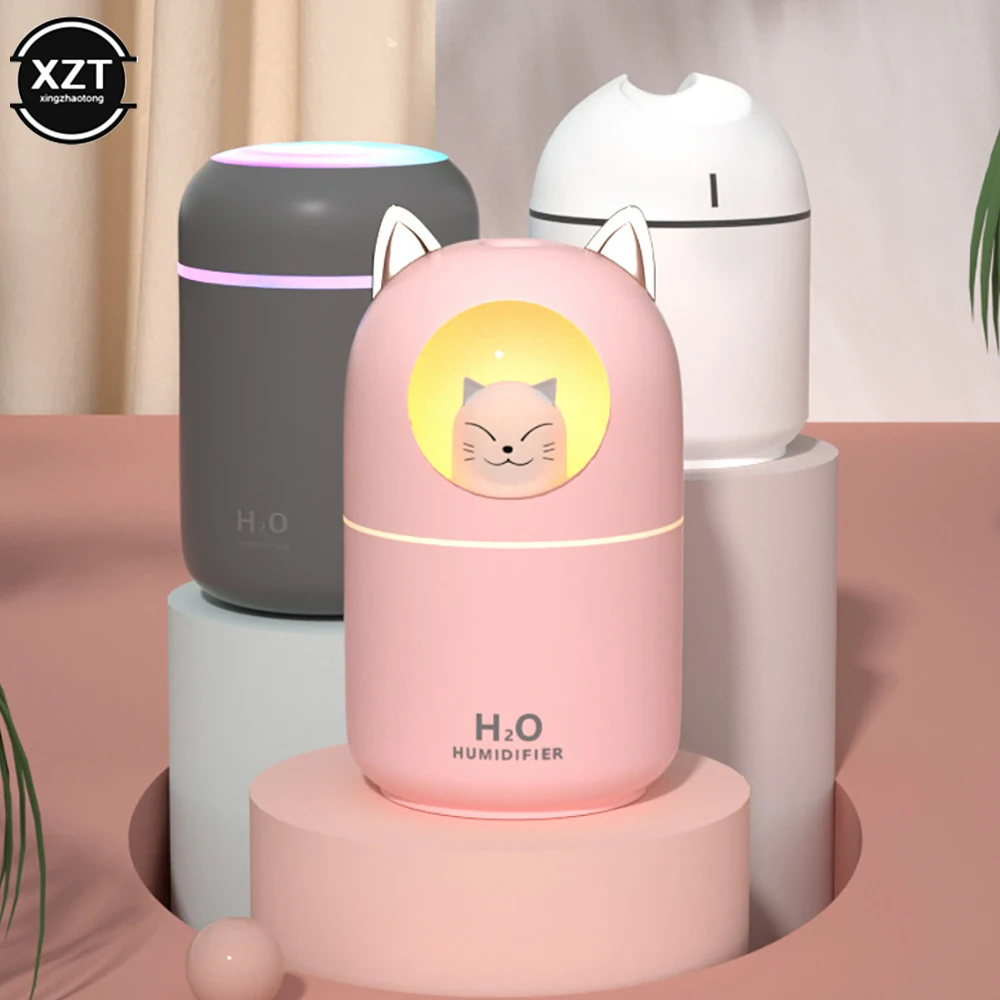 Pelembap Hewan Peliharaan Lucu Baru dengan Semprotan Lampu Malam Bisu Kamar Tidur Rumah Mini Pembersih Udara Aromaterapi