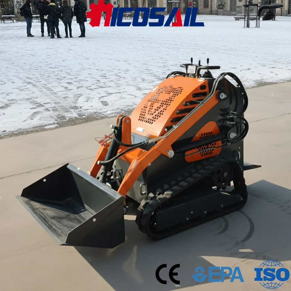 Mini Skid Steer Loader CE Certified Custom Euro 5 Engine Compact Loader for Construction and Agriculture