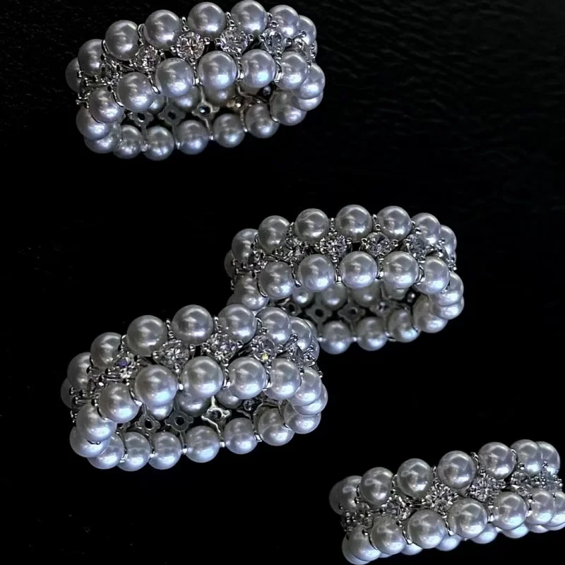 

SGARIT новые свадебные украшения, аксессуары, стерлинговое серебро 925 пробы, кольцо ручной работы с натуральным пресноводным двойным жемчугом для женщин и мужчин, безупречное