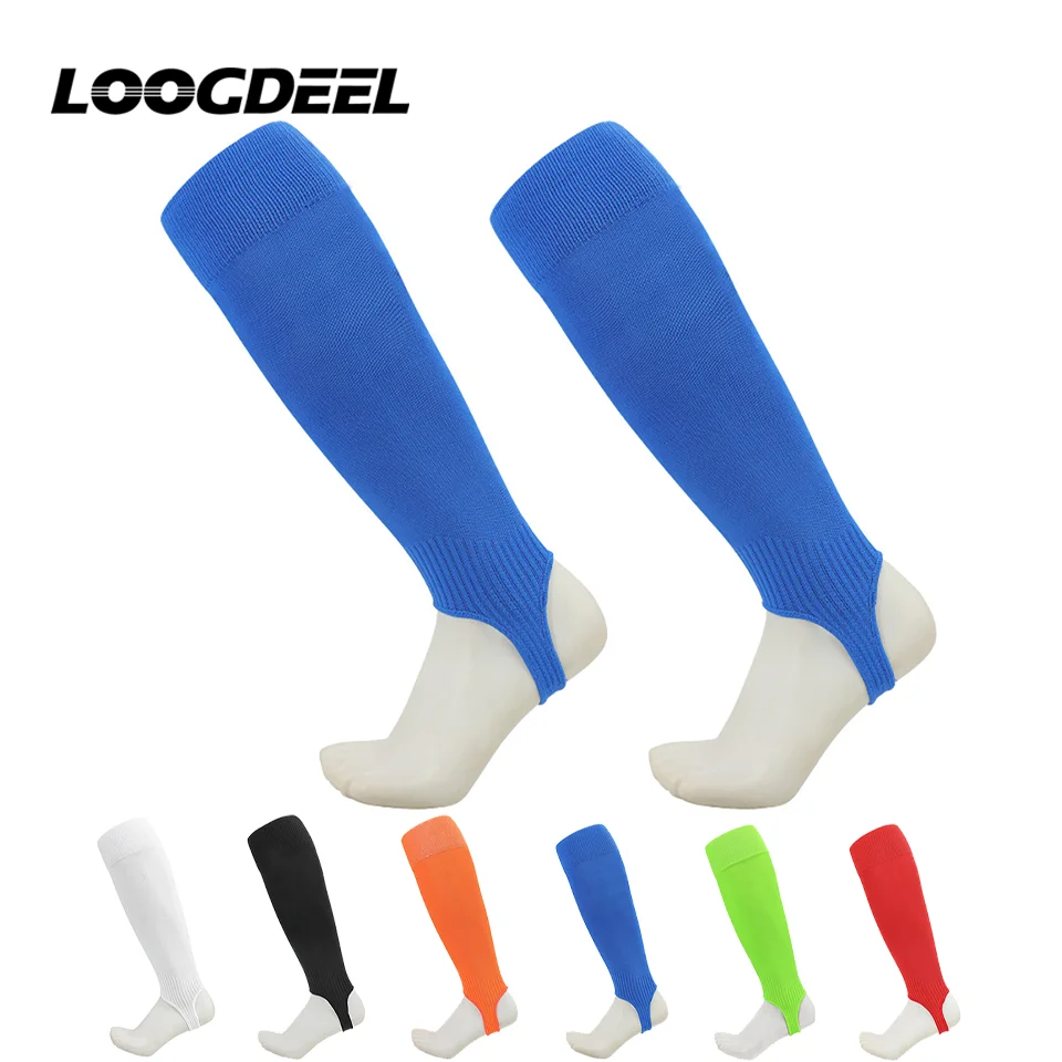 

LOOGDEEL 1Pair Long Heel Soccer Socks Pressure Football Socks Unisex Leg Protection Board Covers Anti Friction Calf Shin Guard