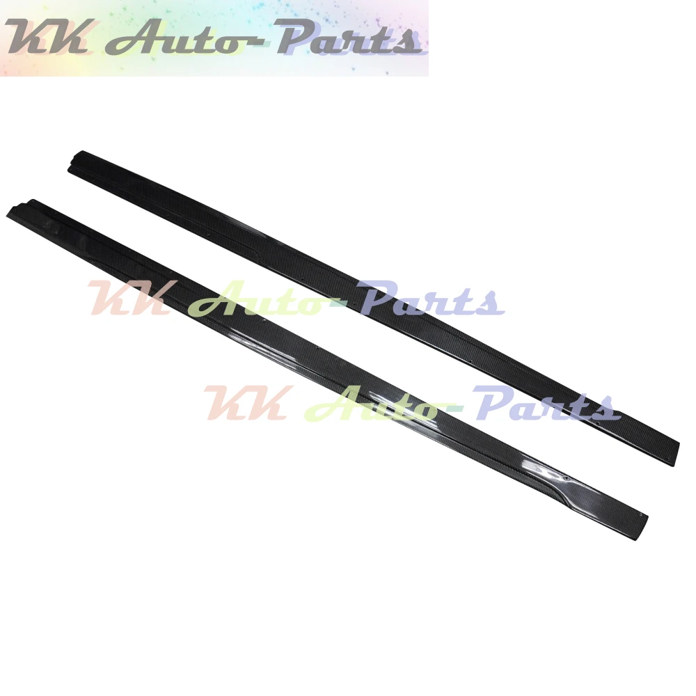 Real Carbon Fiber Side Skirts Extensions Apron Lip For BMW F80 F82 F83 M3 M4 2014-2019