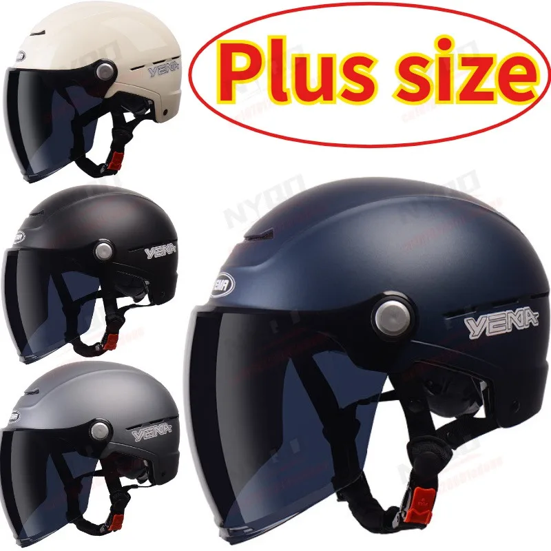 

Yema 3C Certified Motorcycle Helmet, Half Face for Men Women, Extra Large Big Size for Summer & All Season Riding
