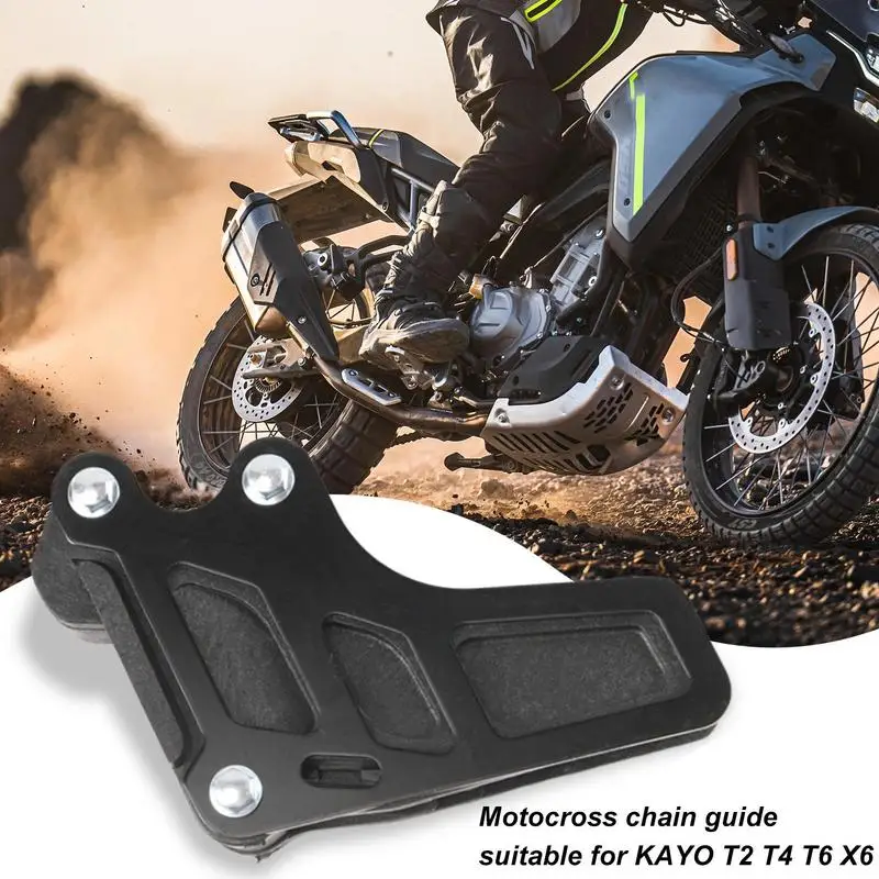 Motorcycle Chain Guard Cover Aluminum Alloy Chain Guide Motorbike Wheel Protection Parts For Outdoor Keeps Away Dust Sand Water