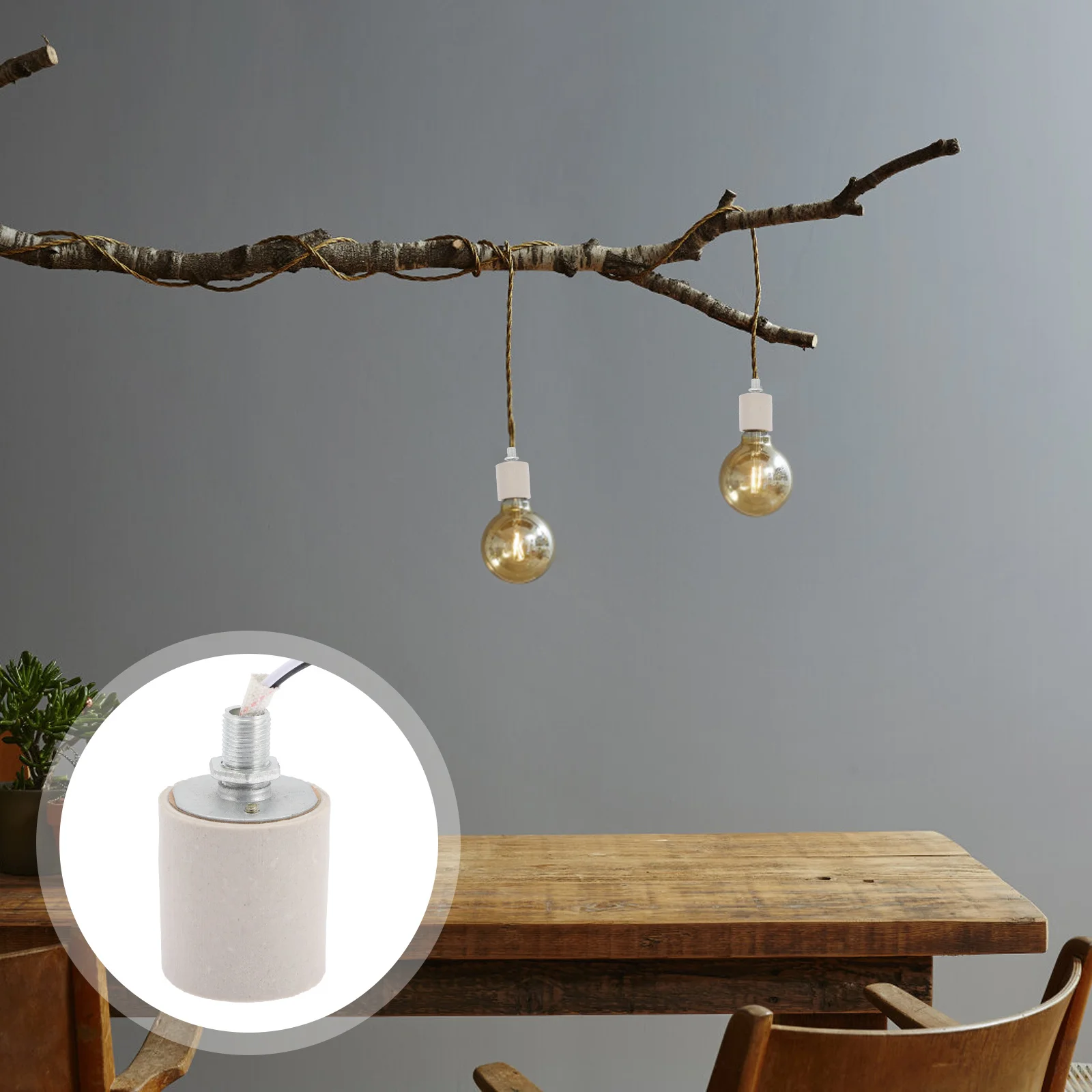 4 قطعة E27 موضوع مصباح حامل ارتفاع درجة الحرارة مقاومة المعادن مقبس الإضاءة قلادة حامل مصباح السقف قاعدة المسمار