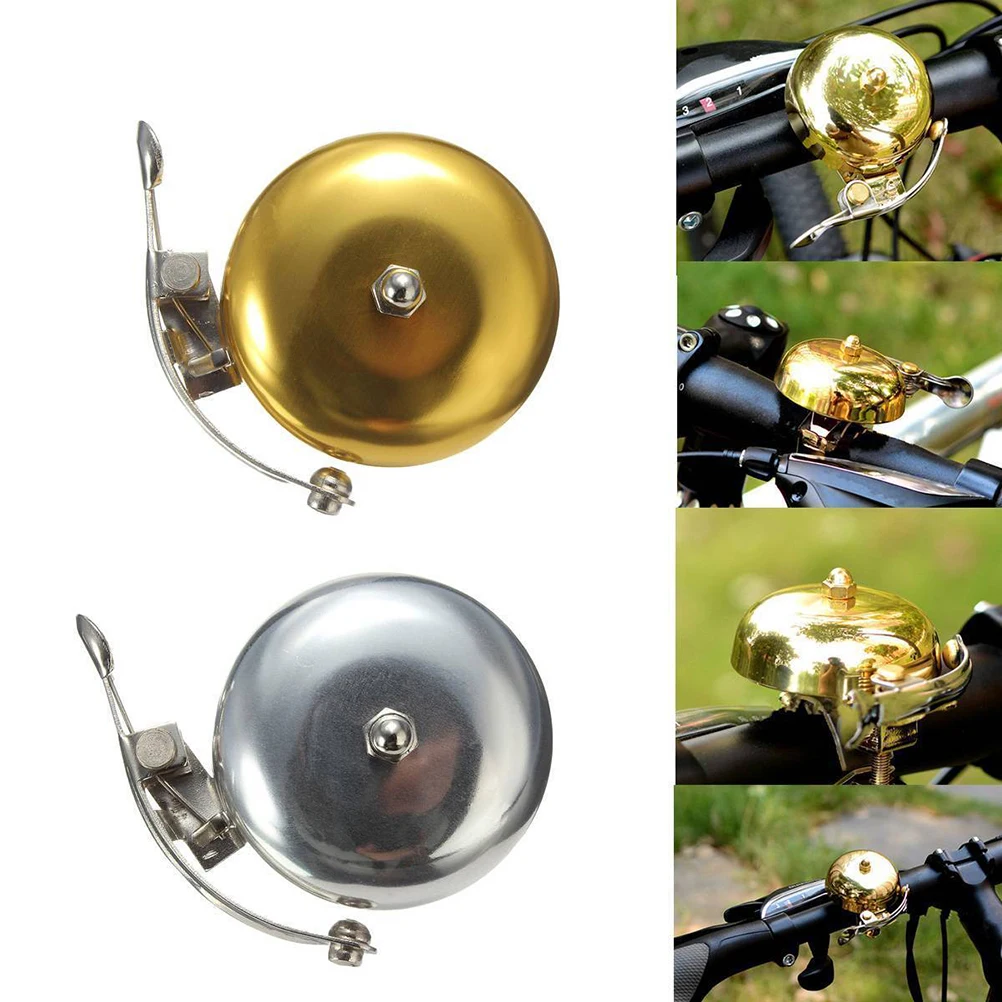 1pc Bicycle Bell Stainless Steel Bike Safety Warning Alarm Cycling Handlebar Bell Ring Bicycle Horn Cycling Accessories