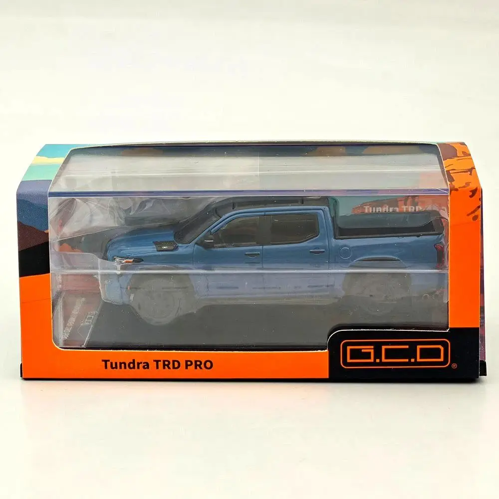 GCD 1:64 for Tundra TRD Pro Pickup Truck Blue Diecast Model Car Limited Collection Auto Toys Gift Hobby