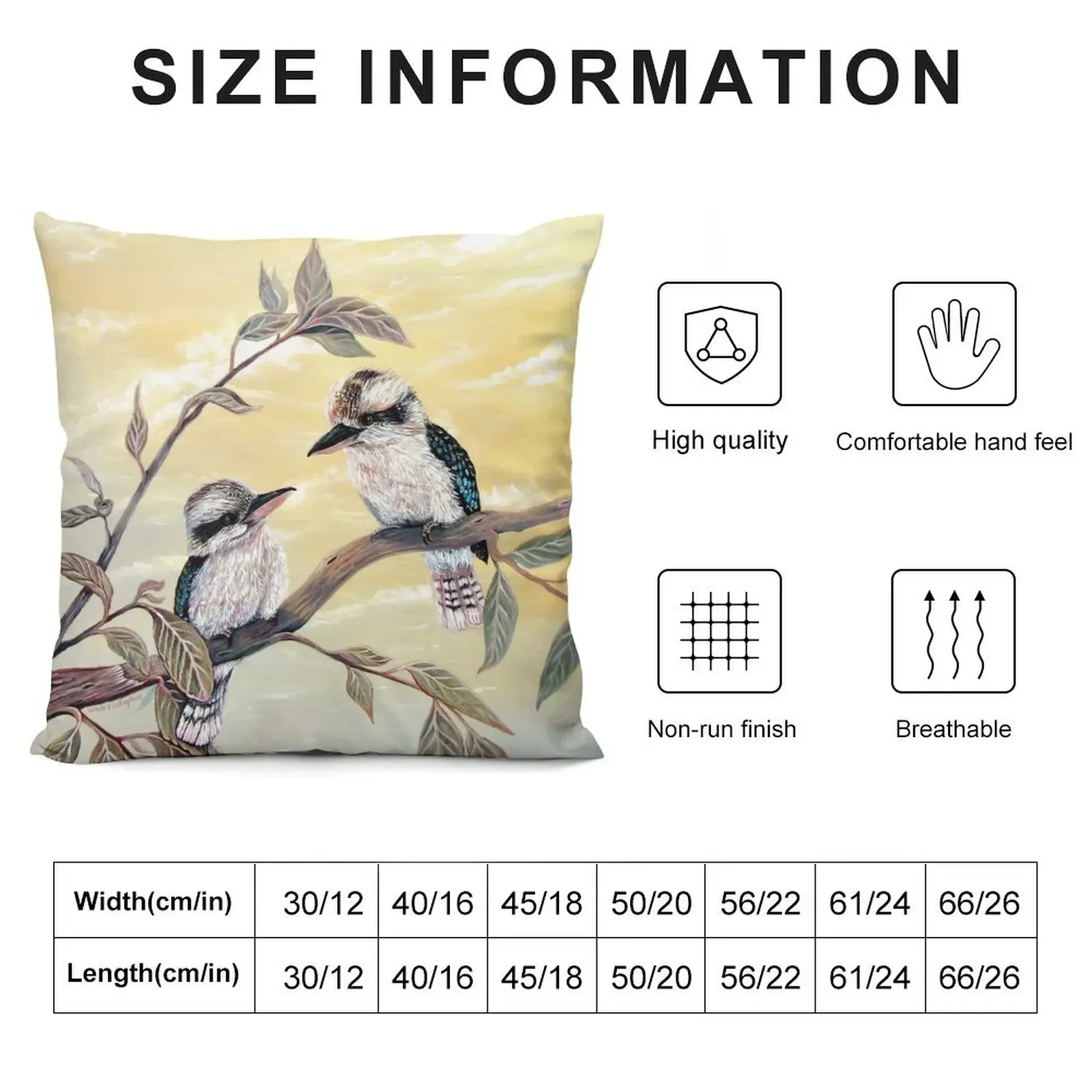 Kookaburra Magic Throw Pillow Sofa Cushions Covers Decorative pillowcase pillow