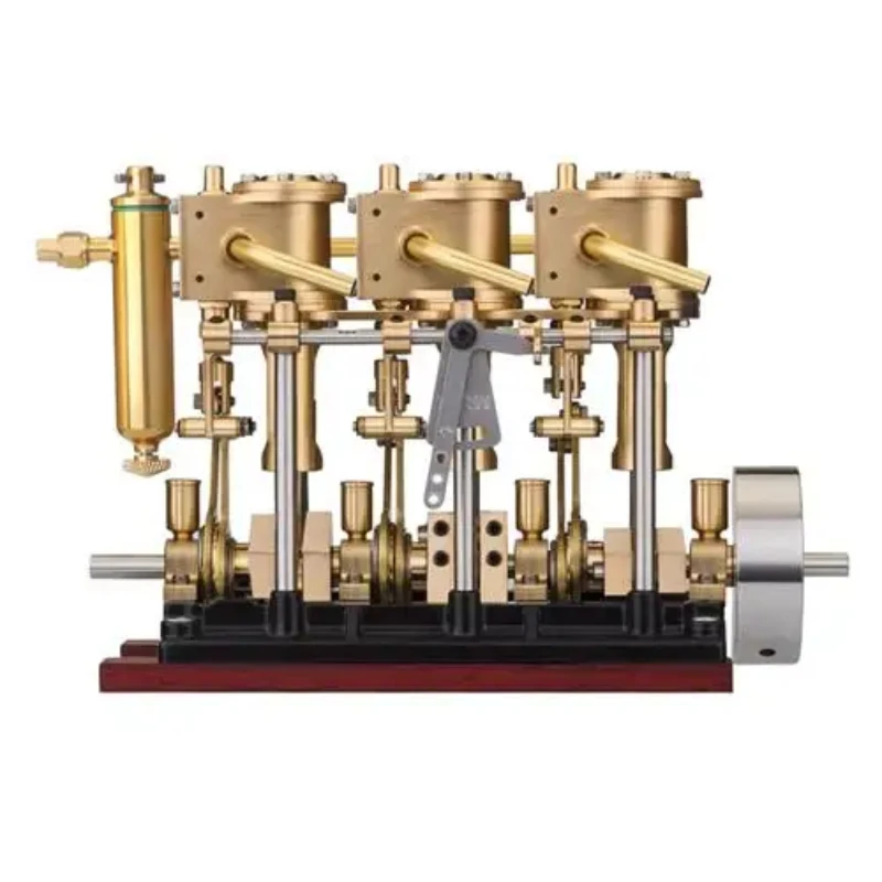 

Brass Double Cylinder Steam Engine Model LS3-13s Metal Three Cylinder Steam Engine Model Remote Control Boat Toy