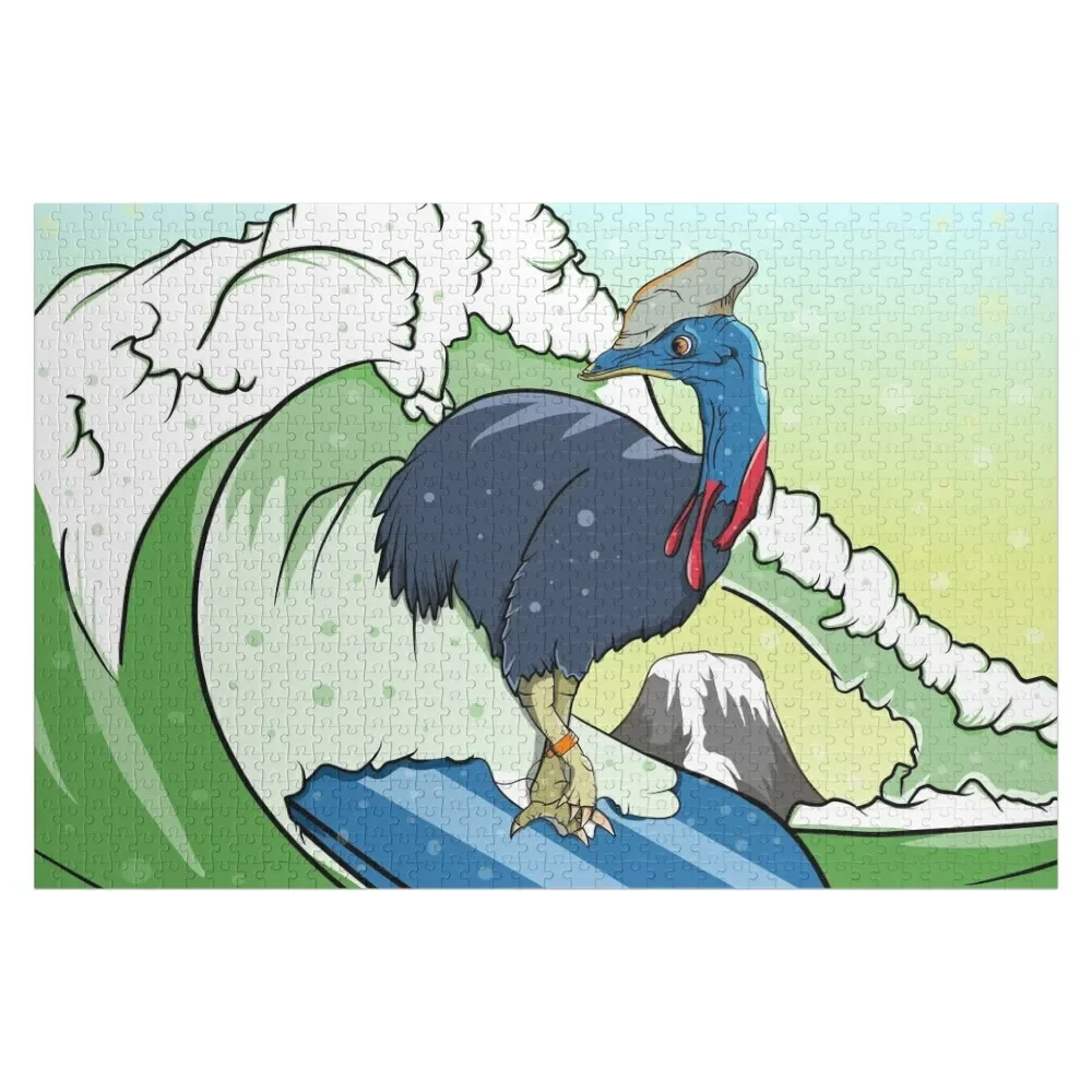 

Cassowary Bird Surfing Jigsaw Puzzle Customs With Photo Custom Gifts Scale Motors Puzzle