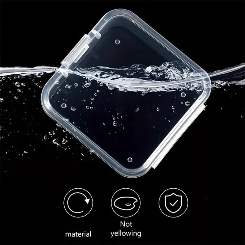 M11K-90 Packs Clear Small Plastic Containers Transparent Storage Box With Hinged Lid For Small Items (1.7X1.7X0.79Inch)