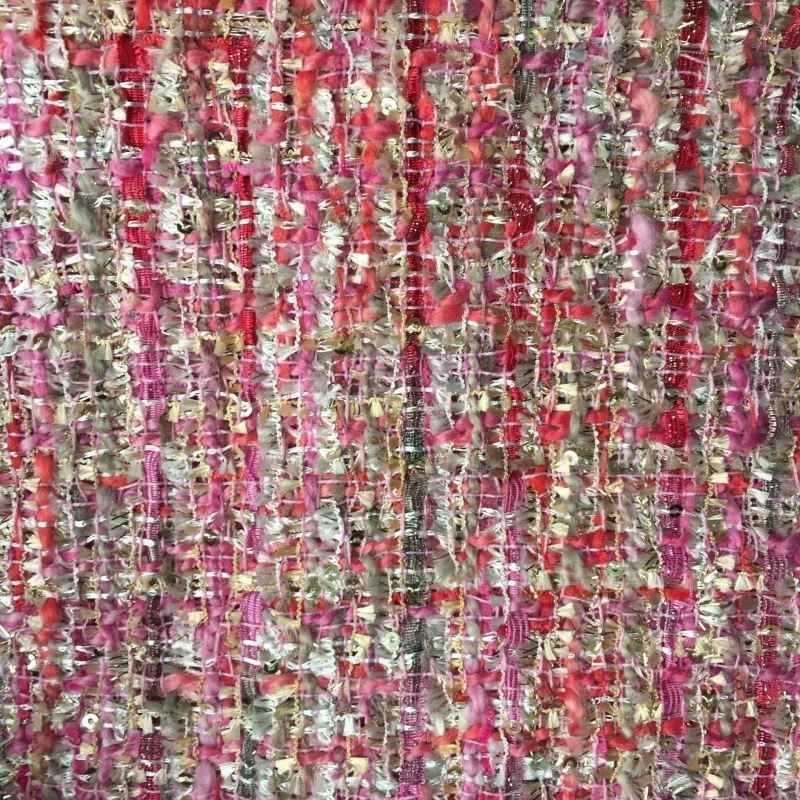 Beaded , Wide 100cm x 150cm small fragrant tweed , coarse woolen fabric (shoe, hat, skirt