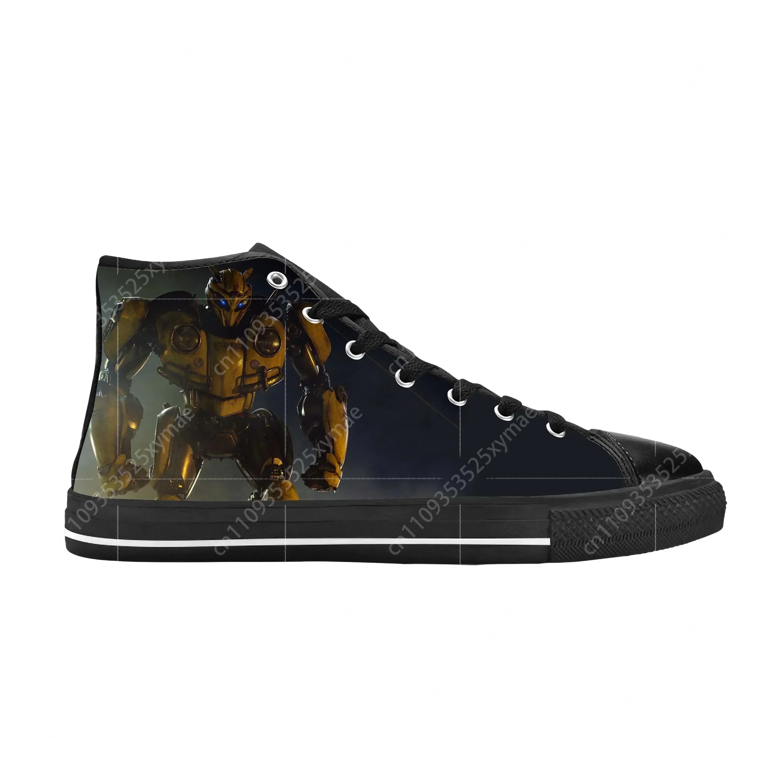 

Transform Bumblebees Anime Cartoon Manga Comic Casual Cloth Shoes High Top Comfortable Breathable 3D Print Men Women Sneakers