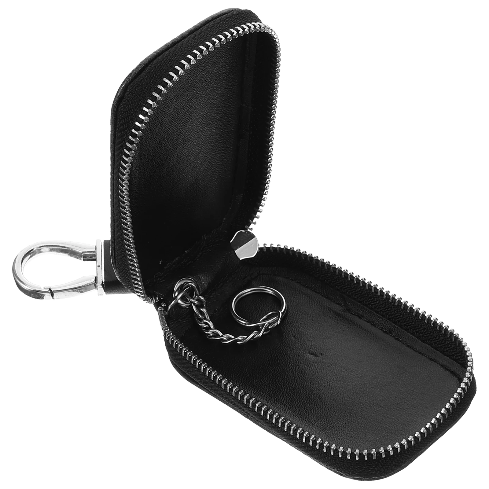 

for Keys Small Multifunction Black Bag For Car Keys House Cover Zipper Key Holder Pouch Fob Car Key Bag Case