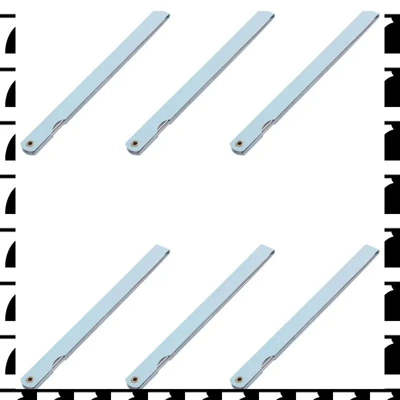 

A44U 6Pcs 200Mm Long 17 Leaves 0.02Mm-1.0Mm Space Thick Measure Feeler Gauge Gage