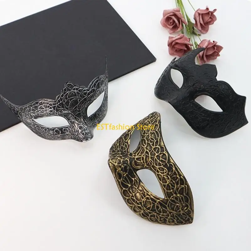 Y5GC 가장 무도회 마스크 반면 마스크 마스크 마스크 베네치아 마스크 할로윈 의상 마스크 마드리 그라스 마스크 파티 마스크 유니슬 형사 선물