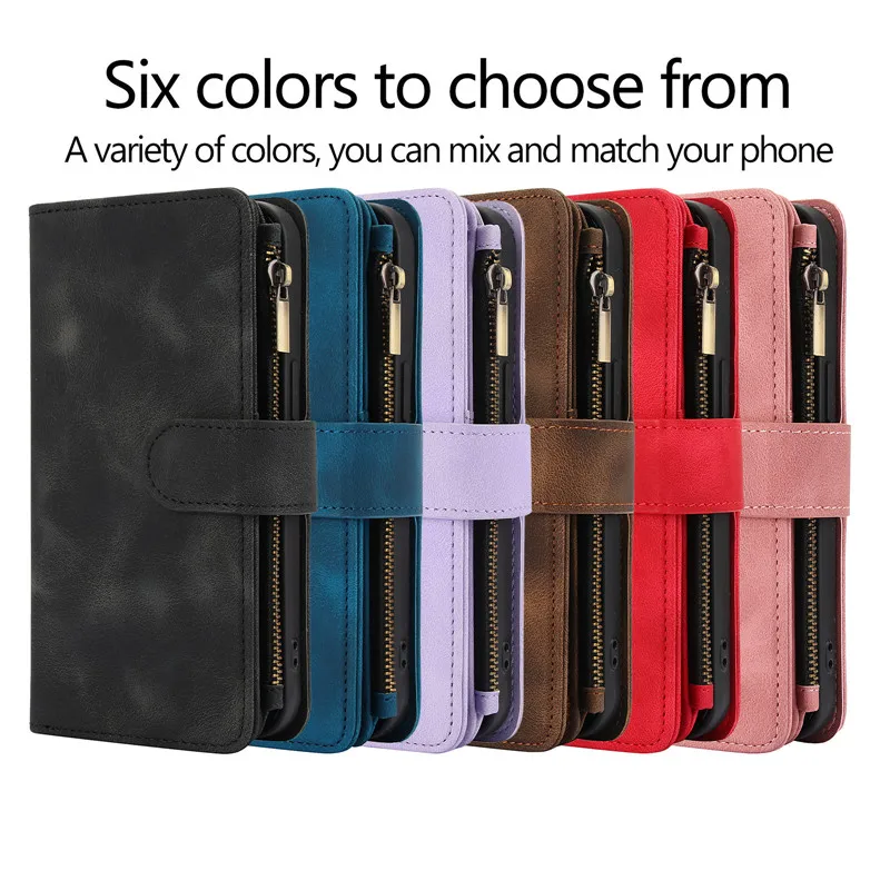 Case for Samsung Galaxy S24 S22 S23 Plus S21 FE A54 A15 A55 A73 S20 A71 NOTE 20 Ultra A52 A34 A51 5g Leather Wallet Phone Bags