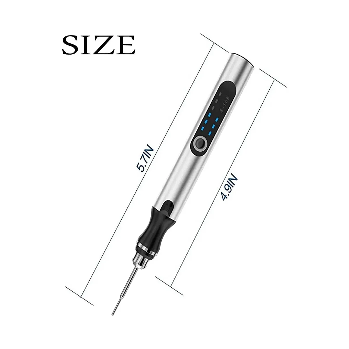 USB Customizer Professional Engraving Pen, Recarregável Cordless Engraver Tool para Metal, 30 Bits