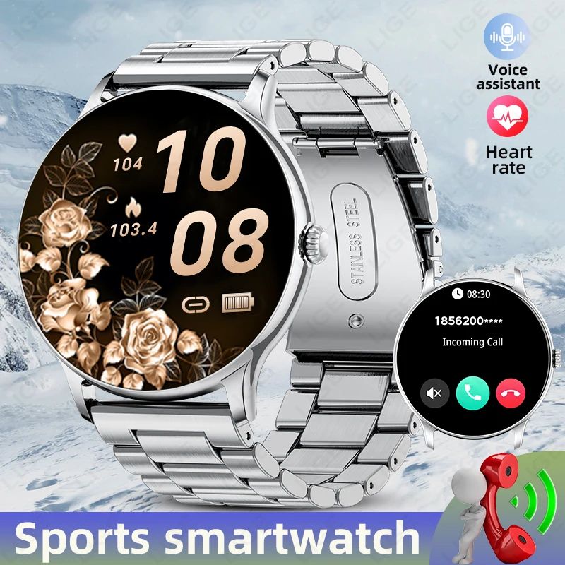 

2025 New Smart Watch Men Women Bluetooth Call Sports Fitness Tracker Watches Heart Rate Sleep Monitor Smartwatch For Android iOS