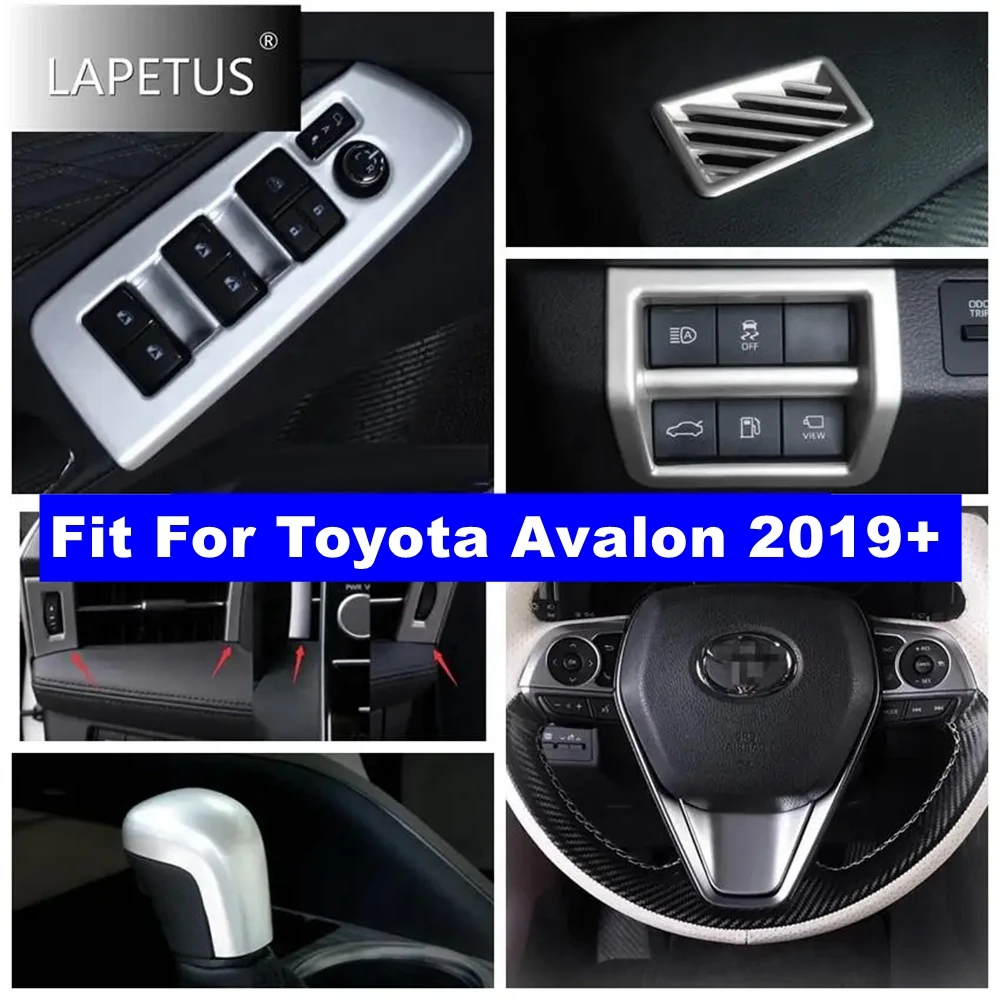 

ABS Auto Gear Head Knob / Glass Lift / AC Air Outlet Frame Cover Trim For Toyota Avalon 2019 - 2023 Matte Interior Accessories