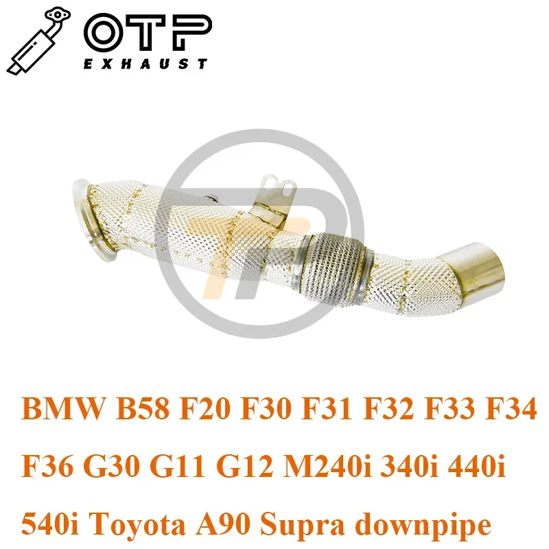 أنبوب عادم OTP لـ BM * B58 F20 F30 F31 F32 F33 F34 F36 M240i 340i 440i 540i Toyot * A90 Supra مع أنبوب سفلي للحرارة