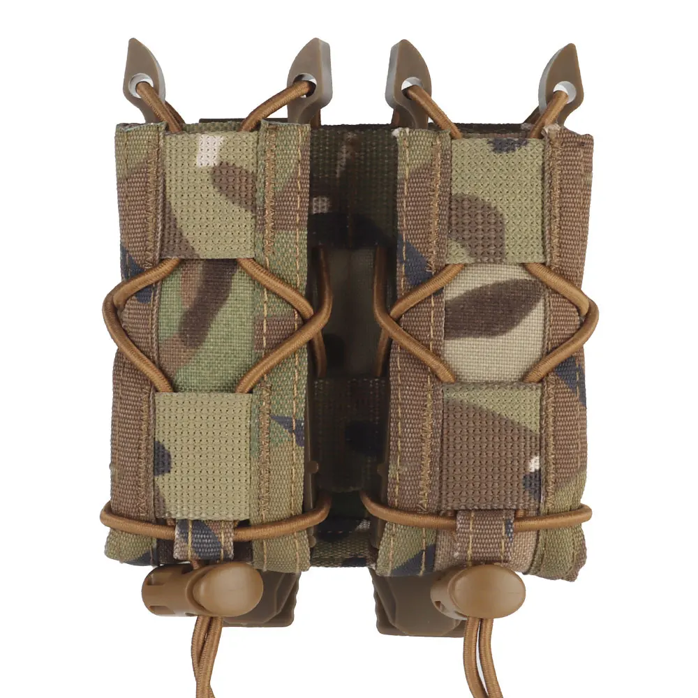 

Tactical 9mm/.40 Pistol Double Stack Magazine Pouch Molle Mag Holster for 45acp Glock S&W M&P SIG H&K CZ Hunting Airsoft Gear