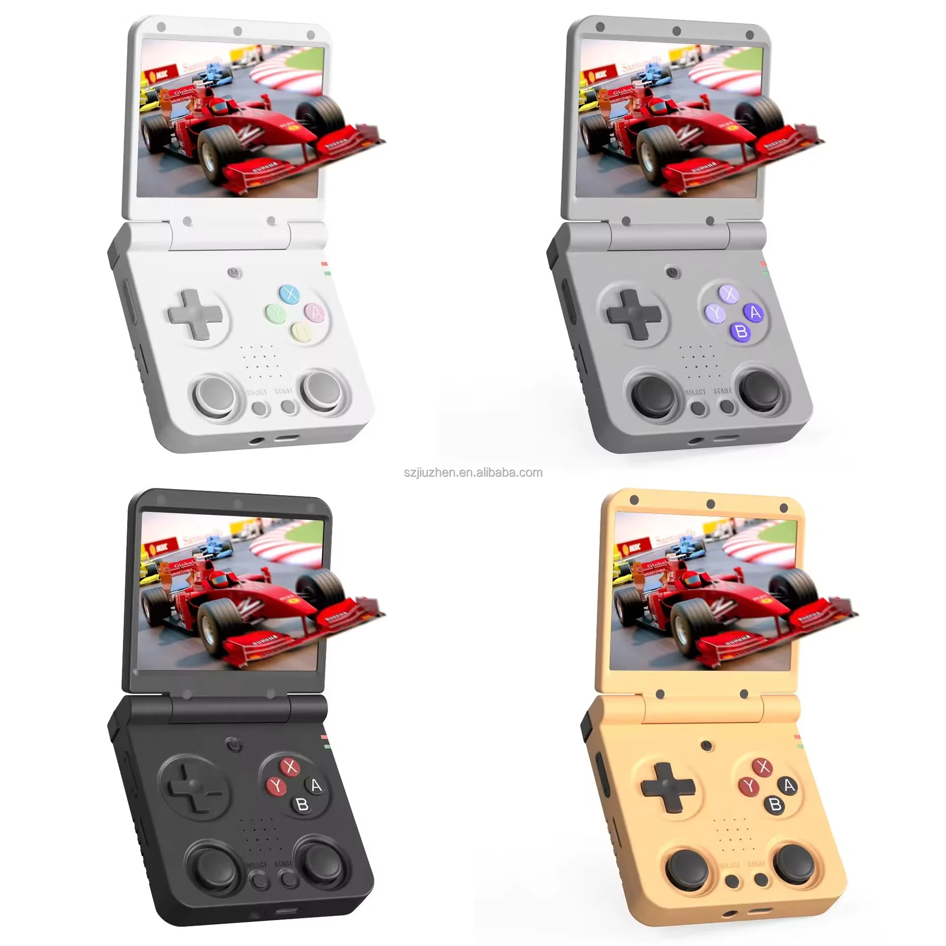 

MIYOO Portable Video Game Console 3.5'' IPS Flip-Foldable Handheld Retro Game Players With Wi-Fi Communication