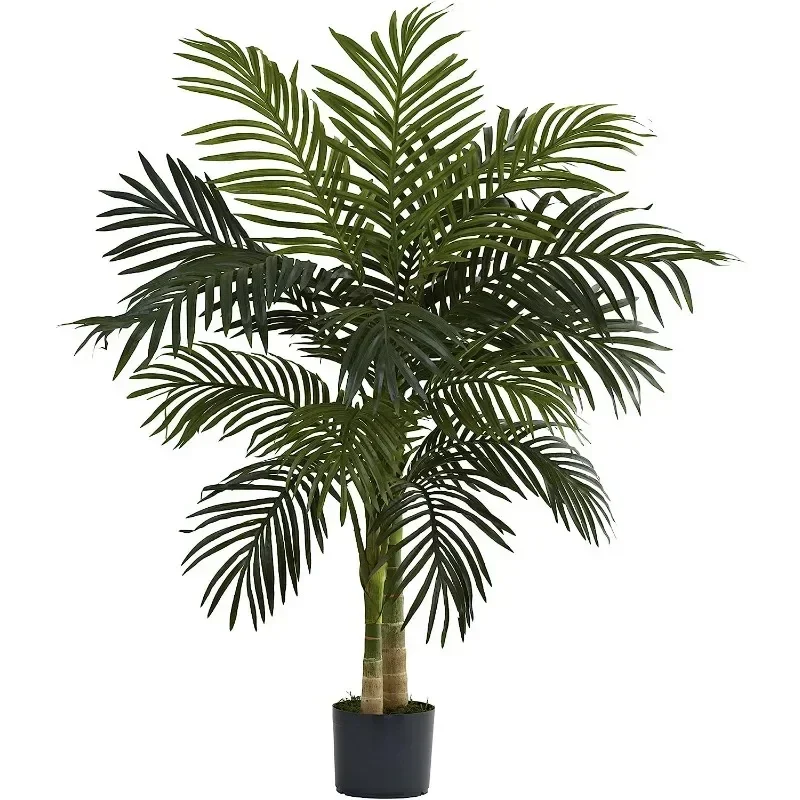 

z DUTRIEUX home decorations Nearly Natural 4ft. Golden Cane Palm Tree