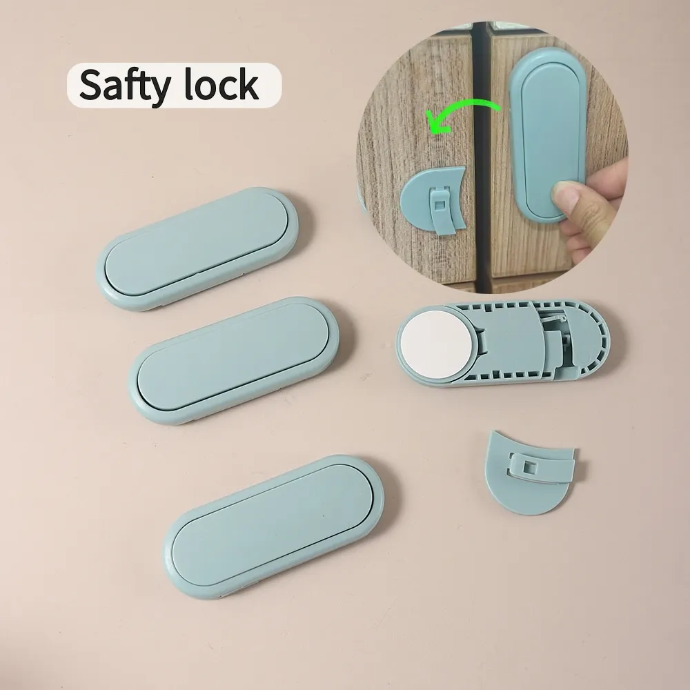 

5 шт., детский анти-защемляющий ручной невидимый замок, детская защитная защелка для ящика, защита двери шкафа, противоположный замок для гардероба