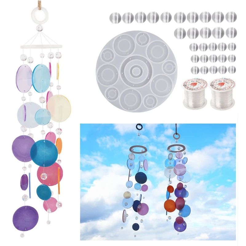 

Wind Chimes Resin Silicone Molds Wall Hanging Windchimes Making Tool Resin Casting Molds for DIY Craft Home Decoration