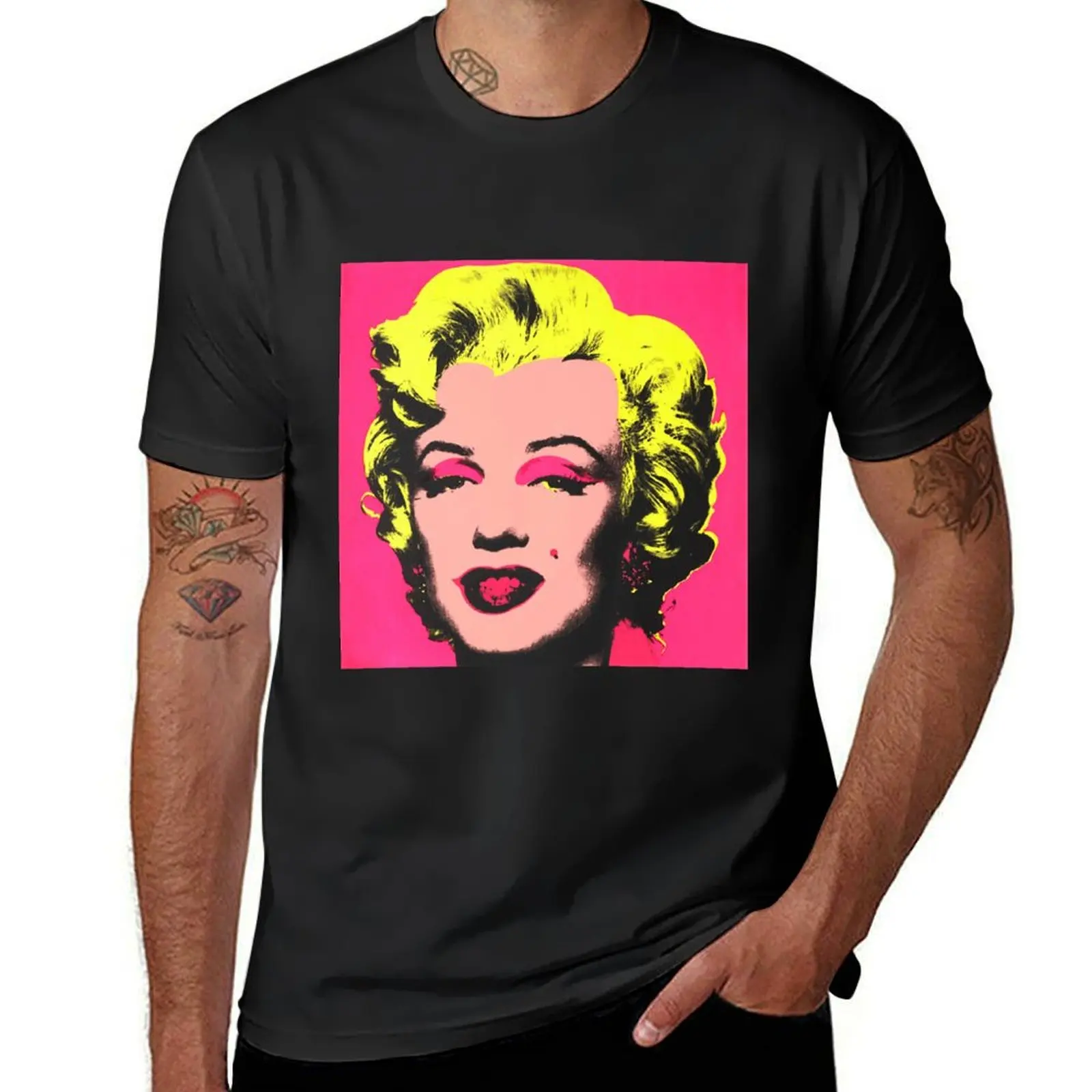 

Shot Marilyns Pink Marylin by Andy Warhol 1967 T-Shirt Aesthetic clothing blacks kawaii clothes mens tall t shirts