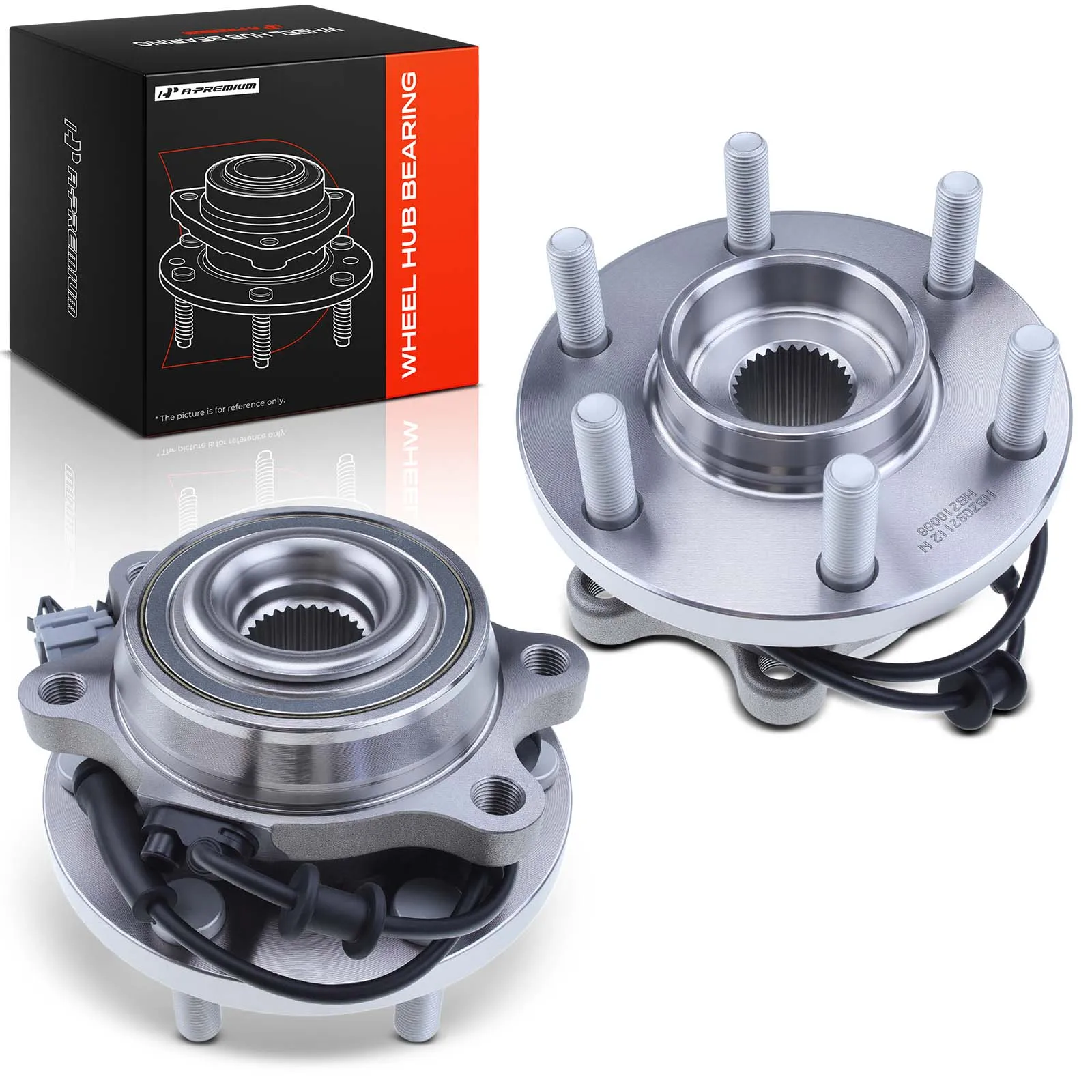 A-Premium 2pcs Front Left & Right Wheel Hub & Bearing Assembly for Nissan Frontier 2005-2025 Pathfinder 2005-2012 Xterra