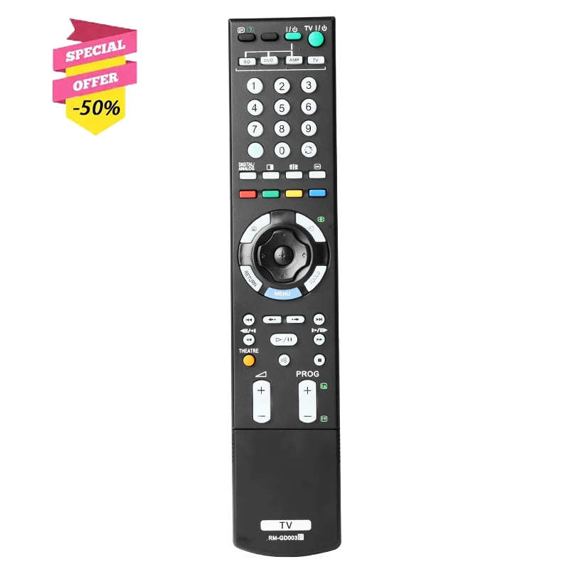 

RM-GD003 Remote Control For Sony TV KDL-40XBR KDL-52XBR KDL-46XBR KDL-40X3100 KDL-46X3100 KDL-52X3100 KDL-40W3100 KDL-52W3100