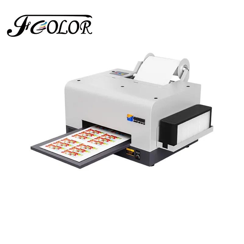 FCOLOR Label Printer Barcode Kleur Label Drukmachine A4 Rol Transparante PVC Sticker Inkjet Label Printer Machine