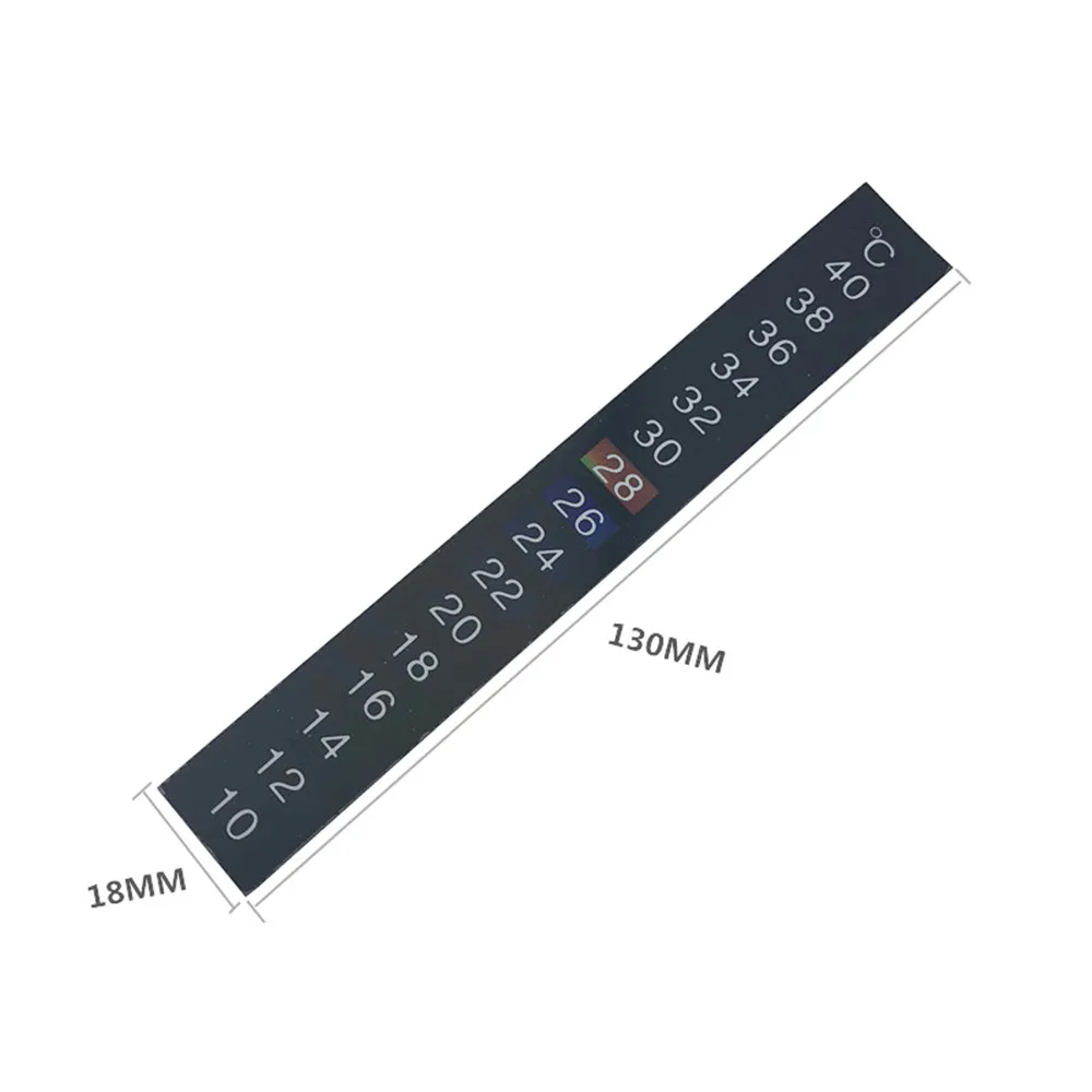 10 sztuk/partia 10-40 ℃ Cyfrowy samoprzylepny termometr LCD, samoprzylepna taśma termometru do warzenia wina, akwarium, zbiornika na ryby